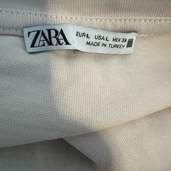 Zara T-Shirt Top Size Large - Picture 4 of 4